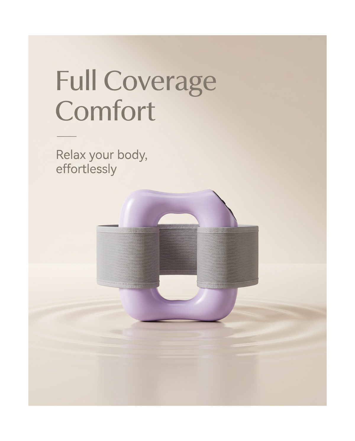 Electric Full-Body Vibration Massager, Hands-Free Cordless Design with Adjustable Strap
