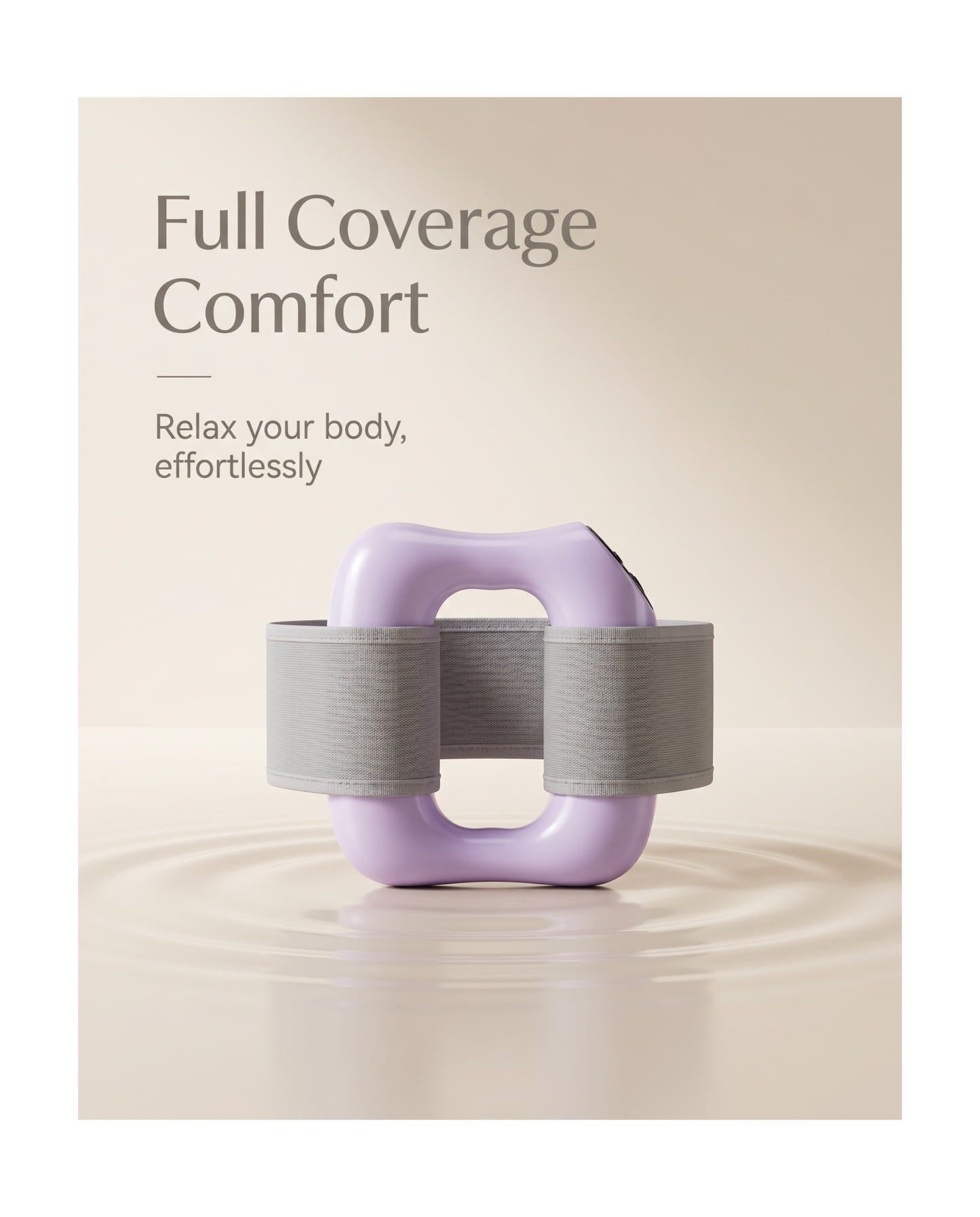 Electric Full-Body Vibration Massager, Hands-Free Cordless Design with Adjustable Strap